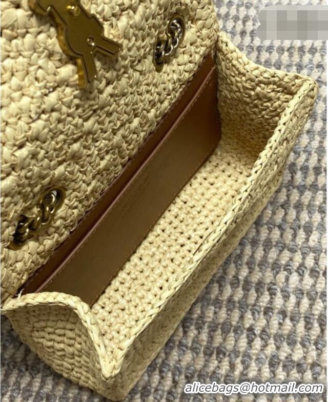 Grade Design Saint Laurent Loulou Mini Bag in Leather & Straw 821749 Beige 2026