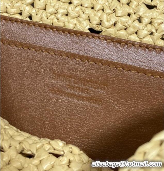 Grade Design Saint Laurent Loulou Mini Bag in Leather & Straw 821749 Beige 2026