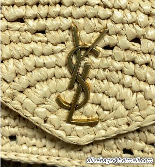 Grade Design Saint Laurent Loulou Mini Bag in Leather & Straw 821749 Beige 2026