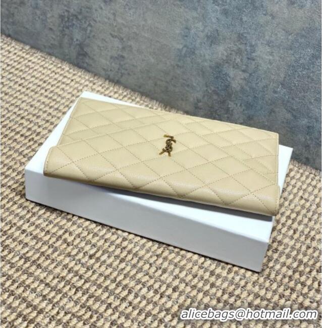 Original Cheap Saint Laurent PARIS Pouch in Grain De Poudre Leather 869533 Beige 2026