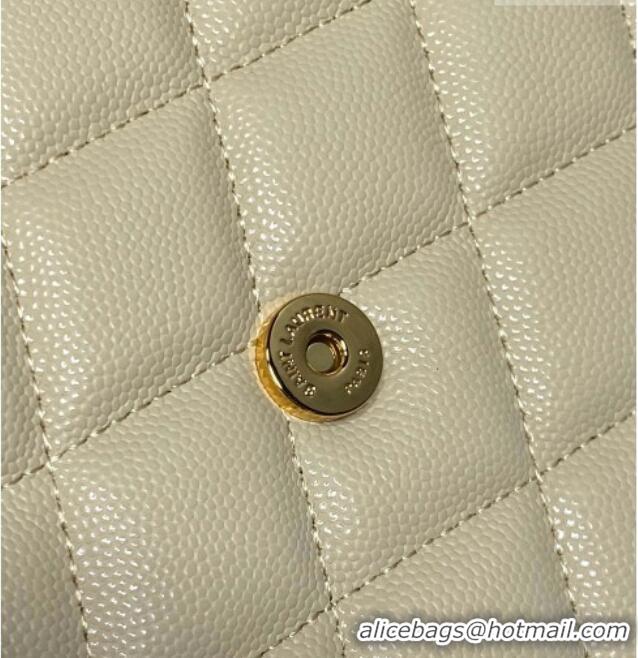 Original Cheap Saint Laurent PARIS Pouch in Grain De Poudre Leather 869533 Beige 2026