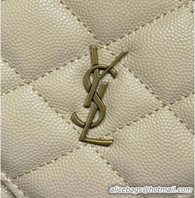 Original Cheap Saint Laurent PARIS Pouch in Grain De Poudre Leather 869533 Beige 2026