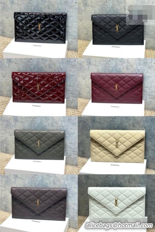 Top Grade Saint Laurent PARIS Chain Wallet in Patent Leather 871149 Burgundy 2026