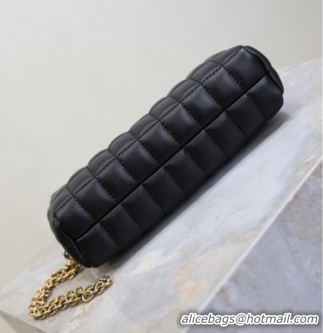 Inexpensive Saint Laurent CASSANDRE MATELASSÉ CARRÉ Pouch on chain in Lambskin 779649 Black 2026