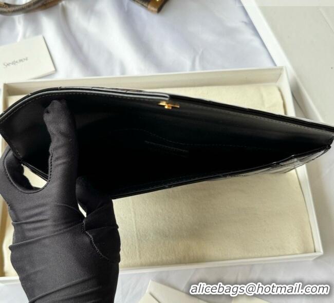 Reasonable Price Saint Laurent Uptown Pouch in Patent Leather 565739 Black 2026