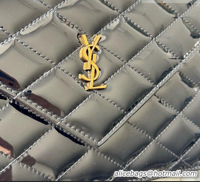 Reasonable Price Saint Laurent Uptown Pouch in Patent Leather 565739 Black 2026