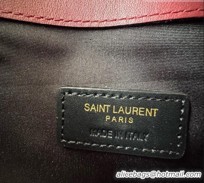 Good Taste Saint Laurent Uptown Pouch in Patent Leather 565739 Burgundy 2026