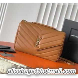 Top Quality Saint Laurent LOULOU Large in MATELASSÉ Lambskin 803541 Caramel 2026