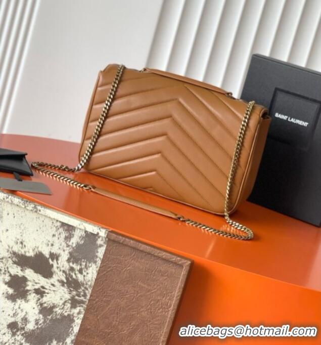 Top Quality Saint Laurent LOULOU Large in MATELASSÉ Lambskin 803541 Caramel 2026