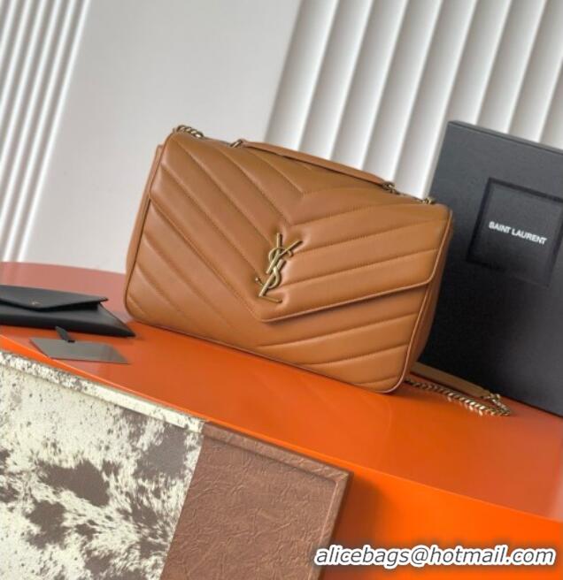 Top Quality Saint Laurent LOULOU Large in MATELASSÉ Lambskin 803541 Caramel 2026