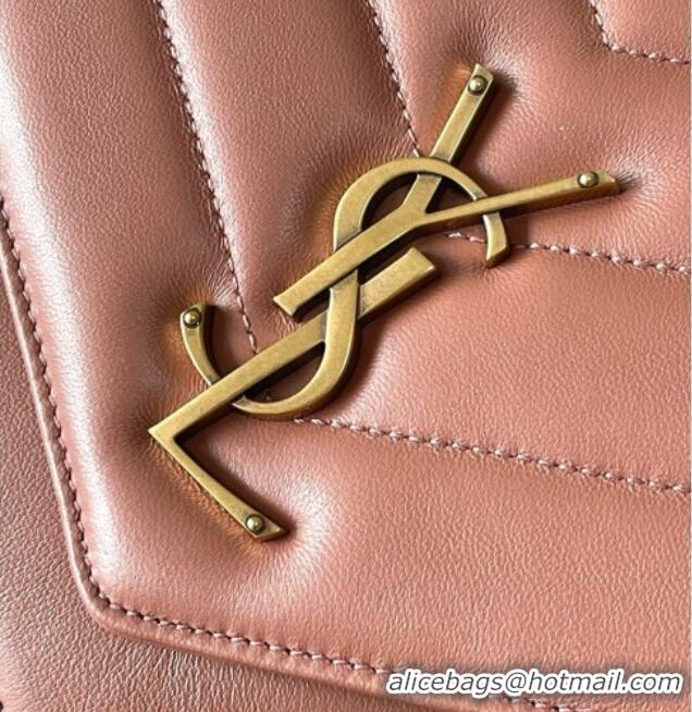Shop Grade Saint Laurent LOULOU Large in MATELASSÉ Lambskin 803541 Pink 2026