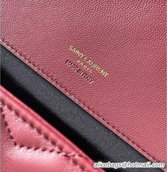 Top Grade Saint Laurent LOULOU Large in MATELASSÉ Lambskin 803541 Burgundy 2026