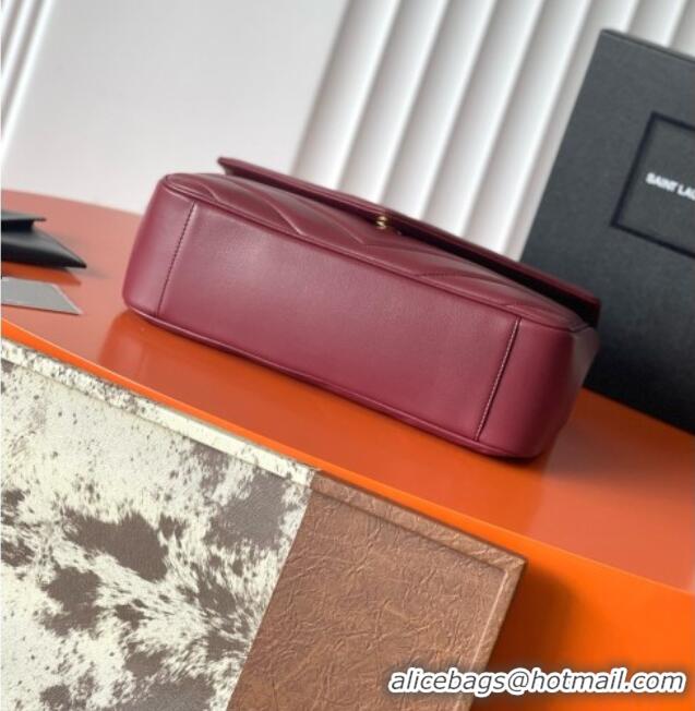 Top Grade Saint Laurent LOULOU Large in MATELASSÉ Lambskin 803541 Burgundy 2026