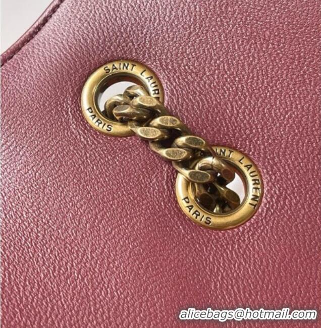 Top Grade Saint Laurent LOULOU Large in MATELASSÉ Lambskin 803541 Burgundy 2026