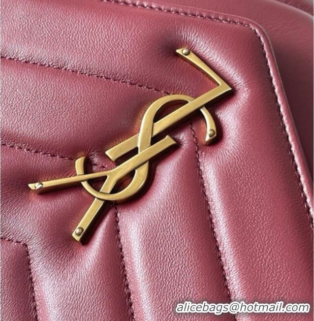 Top Grade Saint Laurent LOULOU Large in MATELASSÉ Lambskin 803541 Burgundy 2026