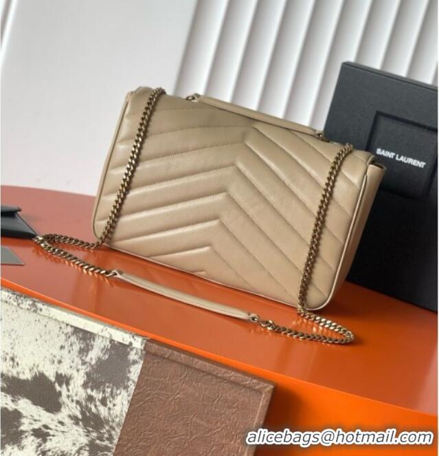 Cheapest Saint Laurent LOULOU Large in MATELASSÉ Lambskin 803541 Apricot 2026