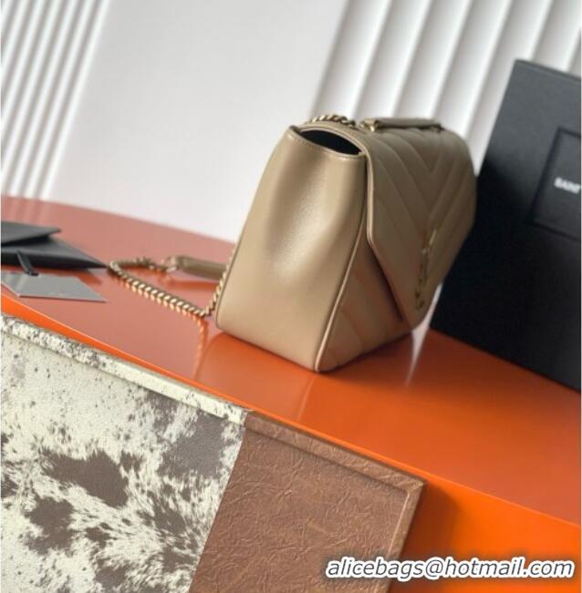 Cheapest Saint Laurent LOULOU Large in MATELASSÉ Lambskin 803541 Apricot 2026