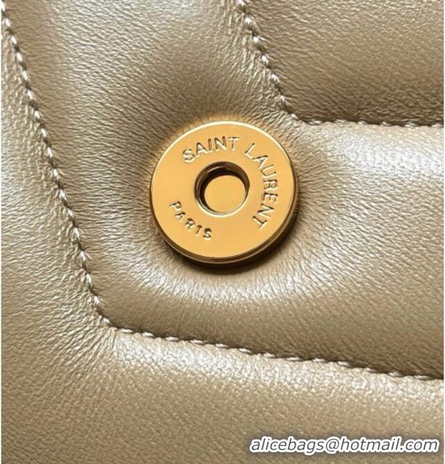 Cheapest Saint Laurent LOULOU Large in MATELASSÉ Lambskin 803541 Apricot 2026