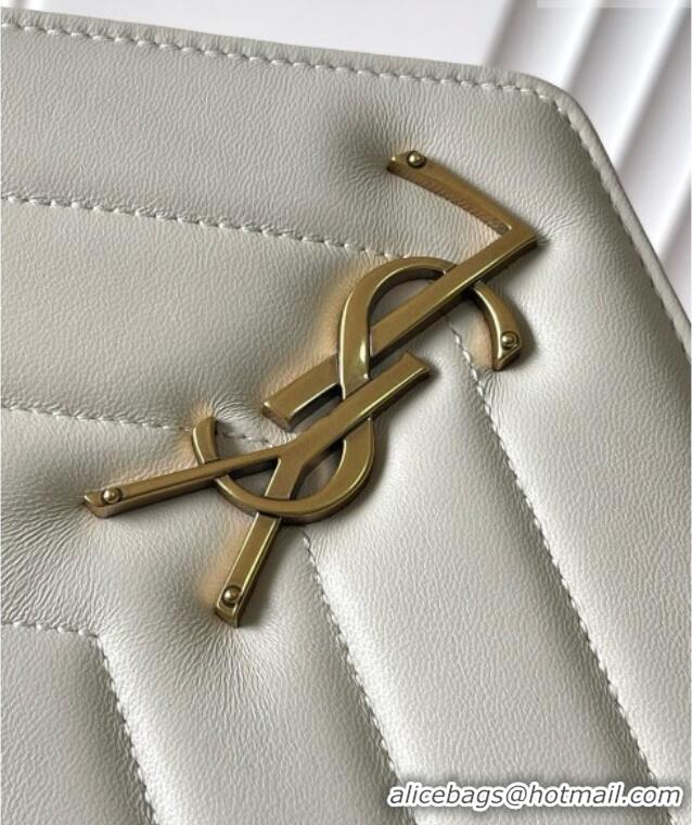 Inexpensive Saint Laurent LOULOU Large in MATELASSÉ Lambskin 803541 White 2026