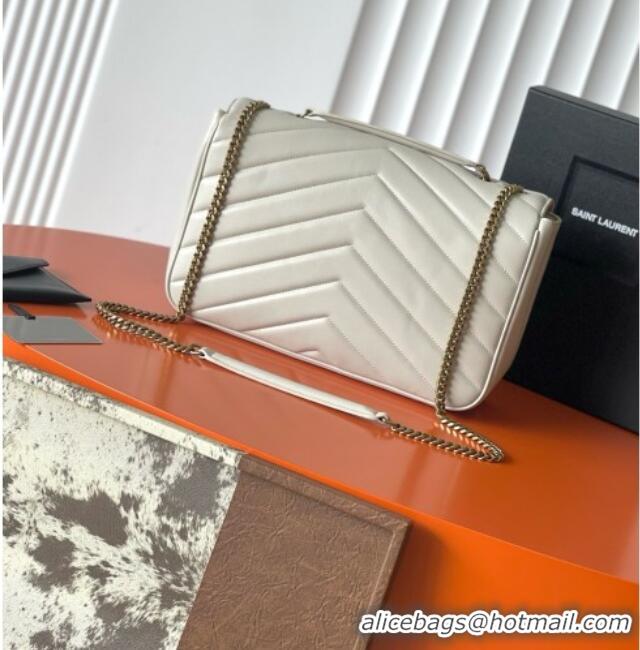 Inexpensive Saint Laurent LOULOU Large in MATELASSÉ Lambskin 803541 White 2026