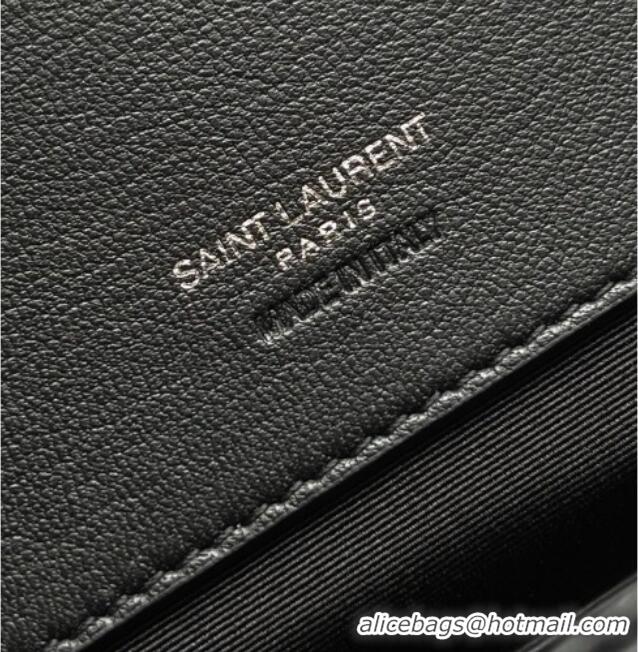 Modern Classic Saint Laurent LOULOU Large in MATELASSÉ Lambskin 803541 Black/Silver 2026