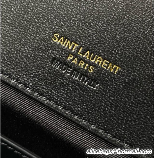 Cheap Price Saint Laurent LOULOU Large in MATELASSÉ Lambskin 803541 Black/Gold 2026