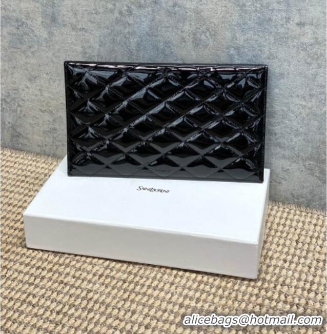 Cheapest Saint Laurent PARIS Pouch in Patent Leather 869533 Black 2026