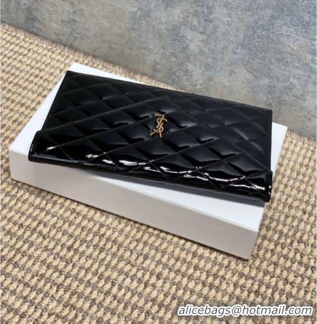 Cheapest Saint Laurent PARIS Pouch in Patent Leather 869533 Black 2026