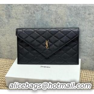Buy Cheap Saint Laurent PARIS Pouch in Grain De Poudre Leather 869533 Black 2026