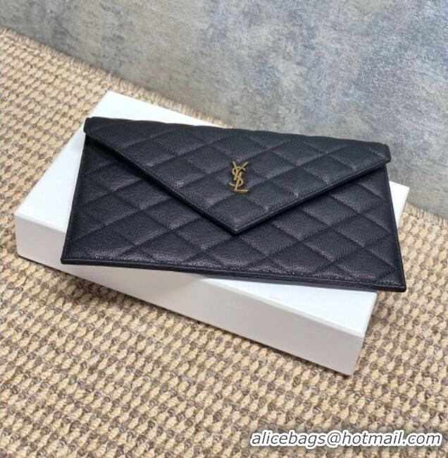 Buy Cheap Saint Laurent PARIS Pouch in Grain De Poudre Leather 869533 Black 2026