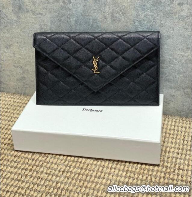 Buy Cheap Saint Laurent PARIS Pouch in Grain De Poudre Leather 869533 Black 2026