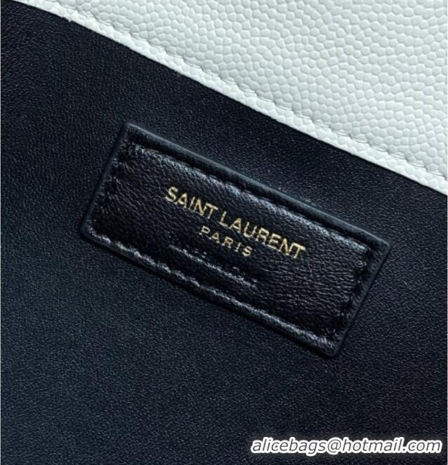Low Cost Saint Laurent PARIS Pouch in Grain De Poudre Leather 869533 White 2026