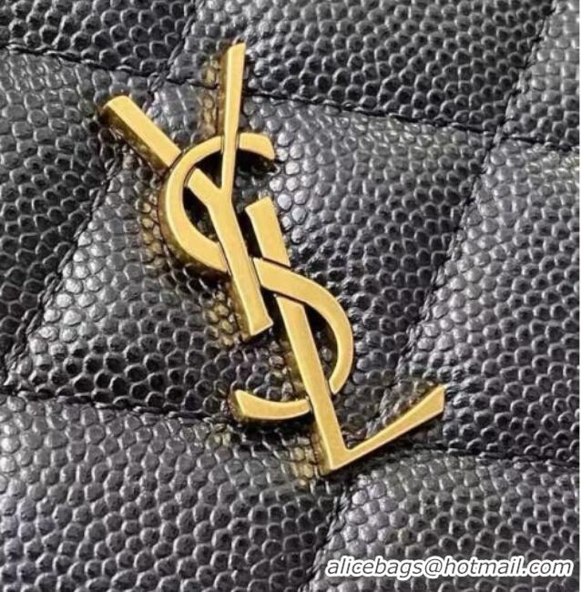 Shop Discount Saint Laurent PARIS Chain Wallet in Grain De Poudre Leather 871149 Black 2026