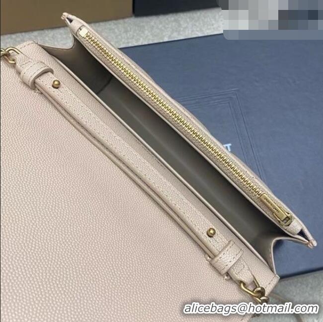 Hot Style Saint Laurent PARIS Chain Wallet in Grain De Poudre Leather 871149 Beige 2026