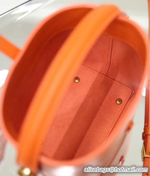 New Fashion Saint Laurent LE 37 Mini Bucket Bag in Calfskin 765870 Orange 2026