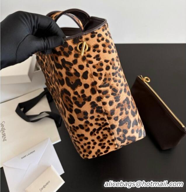 Top Design Saint Laurent Icare Medium Shopping Bag in Leopard Print Horsehair 858191 2026