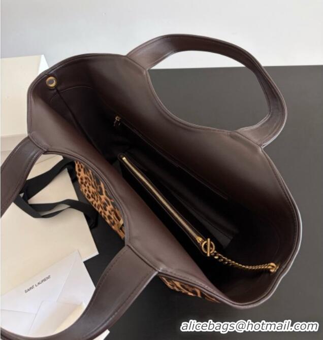 Top Design Saint Laurent Icare Medium Shopping Bag in Leopard Print Horsehair 858191 2026