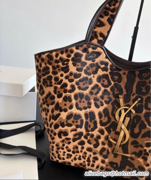 Top Design Saint Laurent Icare Medium Shopping Bag in Leopard Print Horsehair 858191 2026