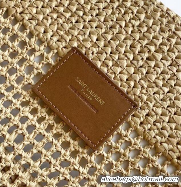 Original Cheap Saint Laurent Icare Medium Shopping Bag in Raffia 868748 Beige 2026