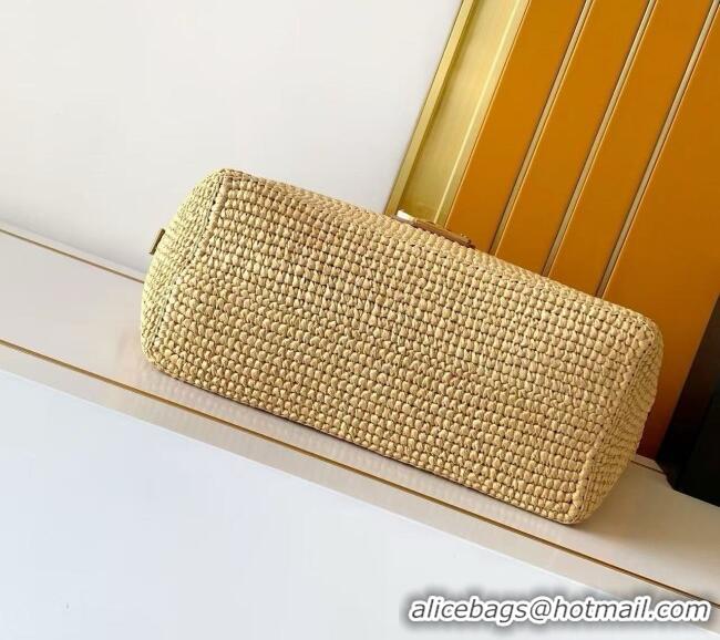 Original Cheap Saint Laurent Icare Medium Shopping Bag in Raffia 868748 Beige 2026