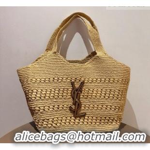 Good Taste Saint Laurent Icare Medium Shopping Bag in Raffia 868748 Beige 02 2026