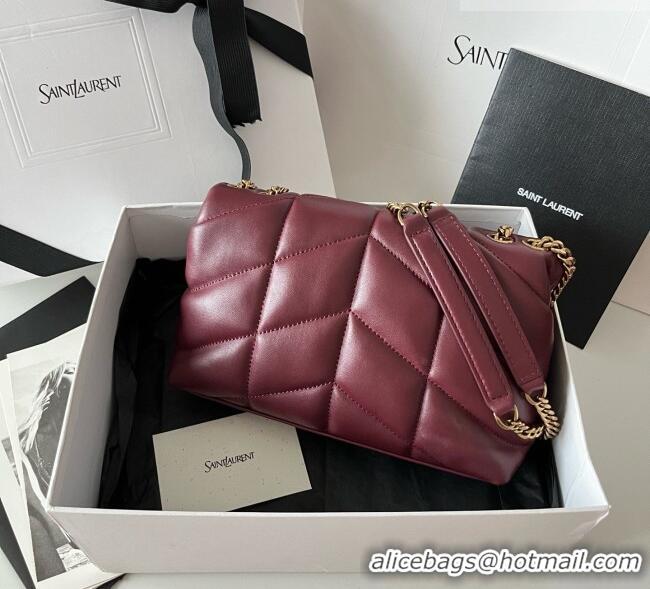 New Cheap Saint Laurent Toy Puffer Bag in Lambskin 759337 Burgundy 2026