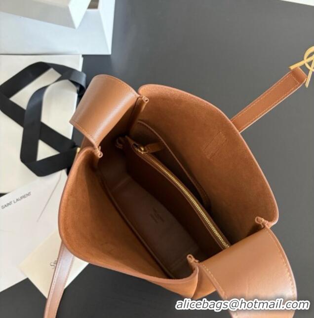 Classic Specials Saint Laurent LE 5 À 7 Small Hobo Shoulder Bag in Calfskin A0021 Brown 2026