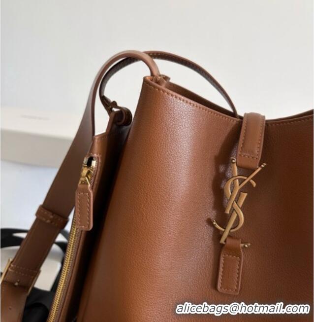 Classic Specials Saint Laurent LE 5 À 7 Small Hobo Shoulder Bag in Calfskin A0021 Brown 2026