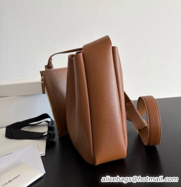 Classic Specials Saint Laurent LE 5 À 7 Small Hobo Shoulder Bag in Calfskin A0021 Brown 2026