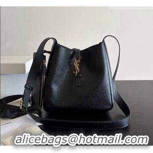 Original Cheap Saint Laurent LE 5 À 7 Small Hobo Shoulder Bag in Calfskin A0021 Black 2026