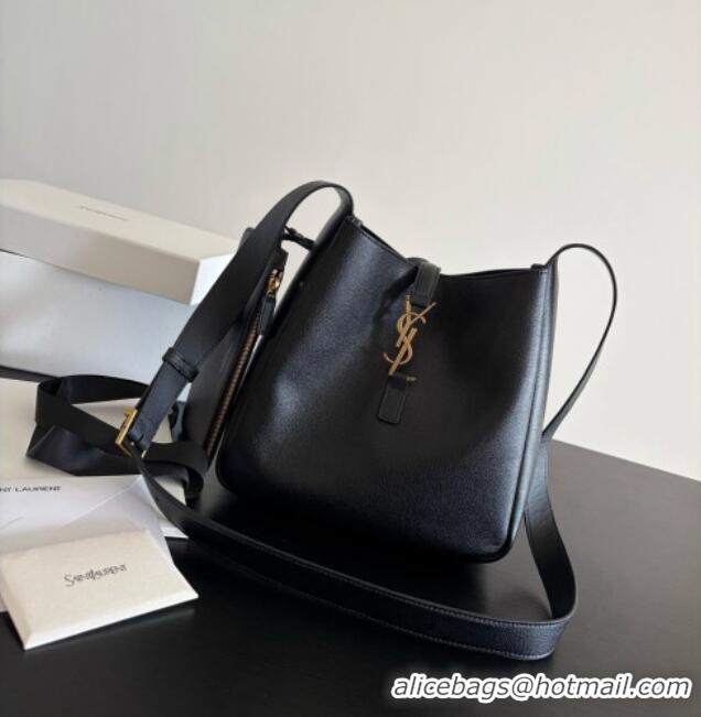 Original Cheap Saint Laurent LE 5 À 7 Small Hobo Shoulder Bag in Calfskin A0021 Black 2026