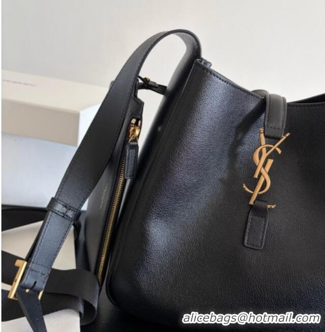 Original Cheap Saint Laurent LE 5 À 7 Small Hobo Shoulder Bag in Calfskin A0021 Black 2026