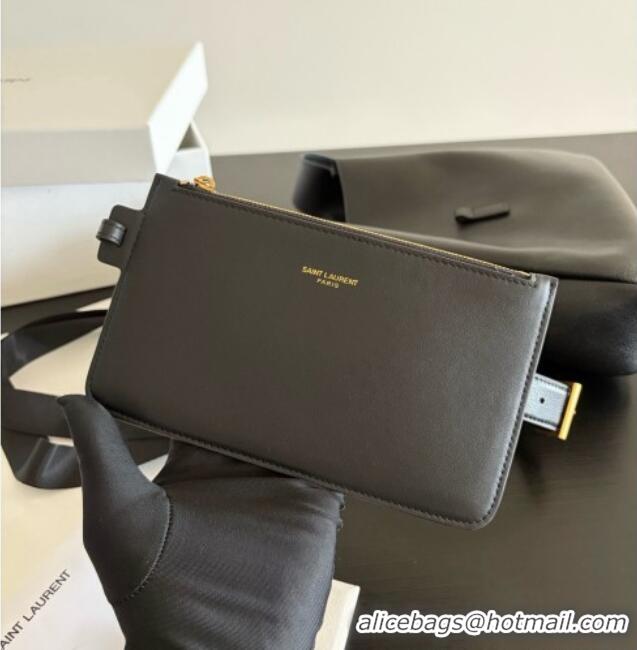 Original Cheap Saint Laurent LE 5 À 7 Small Hobo Shoulder Bag in Calfskin A0021 Black 2026