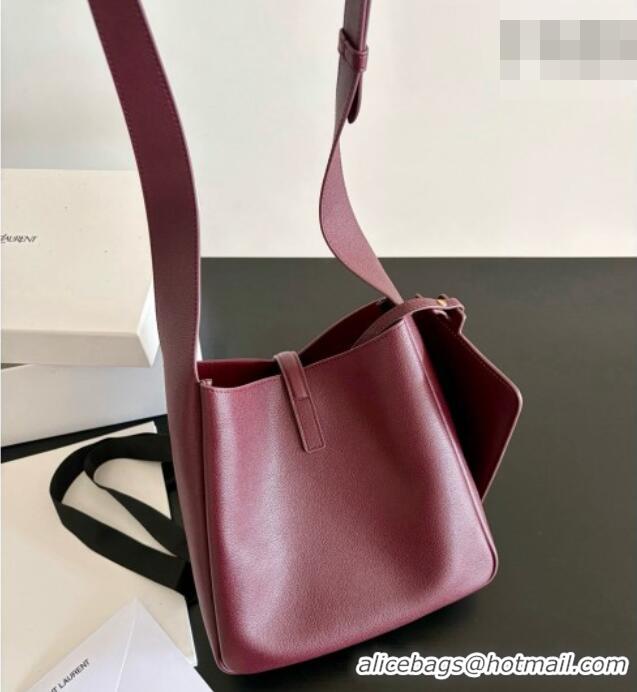 Classic Discount Saint Laurent LE 5 À 7 Small Hobo Shoulder Bag in Calskin A0021 Burgundy 2026